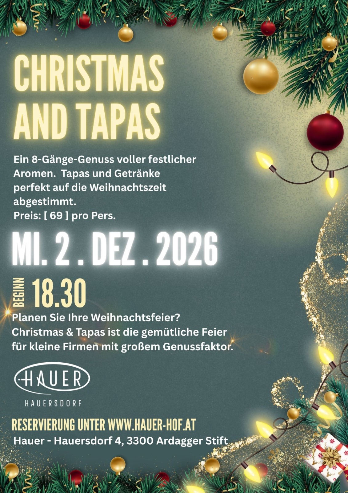 Christmas & Tapas